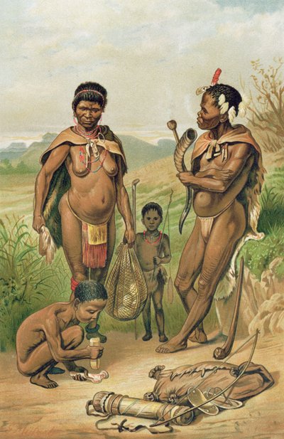 Une famille Bosjesman, frontispice de 